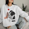 Border Collie Love Dogs Mama Female Sweatshirt Frauen Geschenke für Sie