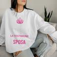 Can't Keep Calm Testimone Sposa Addio Al Nubilato Regalo Women Sweatshirt Regalos para ella