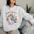 Children's Bye Bye Kindergarten Farewell School Child Girls Unicorn Sweatshirt Frauen Geschenke für Sie