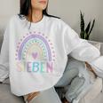 Children's Seven 7 Jahre Mädchen Geburtstag Sweatshirt Frauen Geschenke für Sie