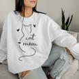 Cute Cat Mam Cat Mama Kitty Kitten Cat Mom Women Sweatshirt Gifts for Her