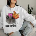 Delicious Spritzi X Sad Hamster Meme Girl Hallöchen Aperölchen Sweatshirt Frauen Geschenke für Sie