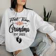 First Time Grandma 2025 Promoted To Grandma 2025 Women Sweatshirt Gifts for Her