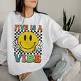 Five Is A Vibe 5Th Birthday Groovy Boys Girls 5 Years Old Women Sweatshirt Gifts for Her