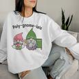 Math Teacher Poly-Gnome-Ials Algebra Teacher Calculus Women Sweatshirt Gifts for Her