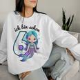 Girls' Mermaid Ich Bin Schon 6 Geburtstag Sweatshirt Frauen Geschenke für Sie