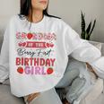 Grandma Of The Berry First Birthday Girl Sweet Strawberry Women Sweatshirt Gifts for Her