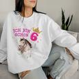 Kinder Ich Bin Schon 6 Girlchen Horse 6 Years Birthday Sweatshirt Frauen Geschenke für Sie