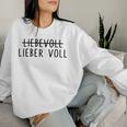 Lieberoll Als Liebvoll Beer Wein Party Fun Sweatshirt Frauen Geschenke für Sie