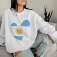 Patriotic France Cuore Carino Bandiera Francese Per Ragazze Adolescenti Ragazzi Women Sweatshirt Regalos para ella