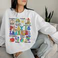 Play Is Learning Teacher Back To School First Day Of School Women Sweatshirt Gifts for Her Play Is Learning Teacher Back To School First Day Of School Women Sweatshirt Gifts for Her