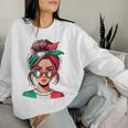 Ragazza Italiana Italian Girl Italia Italy Flag Women's Sweatshirt Frauen Geschenke für Sie