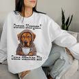 Rhodesian Ridgeback Hund Guten Morgen Ganz Dünne Eis Women's Sweatshirt Frauen Geschenke für Sie