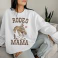 Rodeo Mama Mommy Mom Western Cowboy Birthday Family Matching Women Sweatshirt Gifts for Her