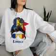 Romania Girls' Romania Woman Flag Sweatshirt Frauen Geschenke für Sie