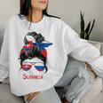 Slovakia Girls' Slovak Woman Flag Sweatshirt Frauen Geschenke für Sie