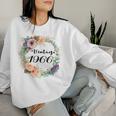 Vintage 1966 Birthday For 1966 Birthday Women Women Sweatshirt Gifts for Her