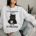 Women's Kat Ich Schnnarche Nicht Ich Purre Gray Sweatshirt Frauen Geschenke für Sie