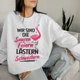 Women's Wir Sind Die Saufen Feiern Lästern Schwestern Party Saufen Sweatshirt Frauen Geschenke für Sie