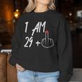 I Am 29 Plus 1 Middle Finger 30Th Birthday For Women Sweatshirt Frauen Lustige Geschenke