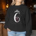 6 Herzen Krone 6 Jahre Alt Happy 6Th Birthday Mädchen Frauen Sweatshirt Frauen Lustige Geschenke