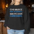 Aforismi Romani Uomo Riso In Bianco Carbonara Women Sweatshirt Regalos divertidos