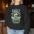 Angler Angel Fischer Woman In Love My Best Fang Sweatshirt Frauen Lustige Geschenke