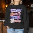 Anime Girl Ramen Boba Tea Bubble Tea Sketching Women Sweatshirt Personalized Gifts