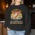 Aunticorn Like Normal Aunt Only More Awesome Auntie Unicorn Women Sweatshirt Regalos divertidos