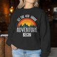 Back To School Let The 4Th Grade Adventure Begin 2024 Women Sweatshirt Personalized Gifts