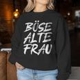 Bad Old Woman Skull Sweatshirt Frauen Lustige Geschenke