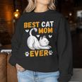 Best Cat Mom Ever Gatos Divertidos Regalos Mama De Gato Sudadera Mujer Regalos divertidos