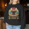 Best Frenchie Mom Ever Bulldog Francese Cane Mamma Ragazza Regalo Women Sweatshirt Regalos divertidos