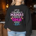 Beste Mamas Werden Zur Oma Befördert 2024 Sweatshirt Frauen Lustige Geschenke