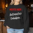 Betreutes Trinken Beer Saufen Outfit Partner Look Sweatshirt Frauen Lustige Geschenke