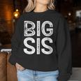 Big Sis Sister Large Sister Partner Look Small Sweatshirt Frauen Lustige Geschenke