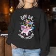 Bin Da Kann Losgehen Cute Unicorn Girls Ladies Women's Sweatshirt Frauen Lustige Geschenke