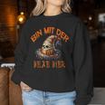 Bin Mit Der Hexe Hier Mama Witch Hat Sweatshirt Frauen Lustige Geschenke