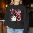Boo I'm 3 Years Old Ghost 3Rd Birthday Halloween Ghost Girls Women Sweatshirt Personalized Gifts