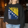 Bosnia Flag Women's Children's Bosnia Herzegovina Sweatshirt Frauen Lustige Geschenke