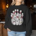 Bowling Pins Bowling Divertente Bowler Bowling Ball Women Sweatshirt Regalos divertidos