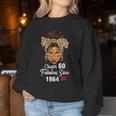 Chapter 60 Fabulous Since 1964 60Th Birthday Leopard Women Sweatshirt Funny Gifts