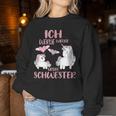 Children's Ich Werde Wieder Große Schwestererkunden Unicorns Sweatshirt Frauen Lustige Geschenke