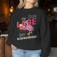 Die Lage Ist Besaffniserregend Saufen Flamingo Beer S Sweatshirt Frauen Lustige Geschenke