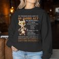 Die Trägerin Ist 60Th Birthday Woman Over 60S Women's Sweatshirt Frauen Lustige Geschenke