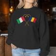Doppia Cittadinanza Italia Romania Bandiera Rumena Women Sweatshirt Regalos divertidos