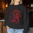 Drago Streetwear E-Girl Estetico Retrò E-Boy Japan Kanji Women Sweatshirt Regalos divertidos