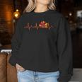 Ekg Heartbeat Turkey Nurse Nursing School Fall Thanksgiving Women Sweatshirt Unique Gifts