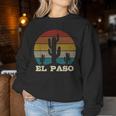 El Paso Texas Cactusintage Souvenir Sweatshirt Frauen Lustige Geschenke