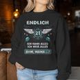 Endlich 21 Ähm Mama 21St Birthday Son Daughter S Sweatshirt Frauen Lustige Geschenke